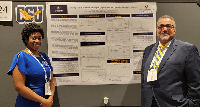 Dr. Hany F. Sobhi and Ms. Tochi Iwuji at the American Chemical Society National Conference
