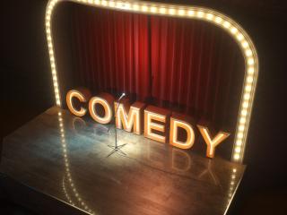 Comedy show stage and lights