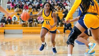 Angel Jones in Coppin State women's basketball game