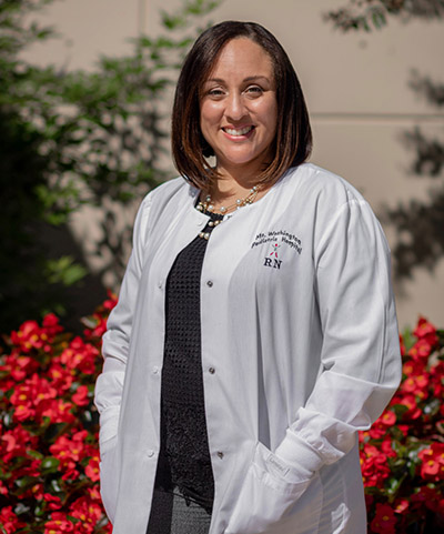 Erica Jones in her working coat