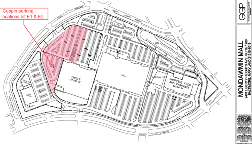 Commencement 2022 Mondawmin Parking Map