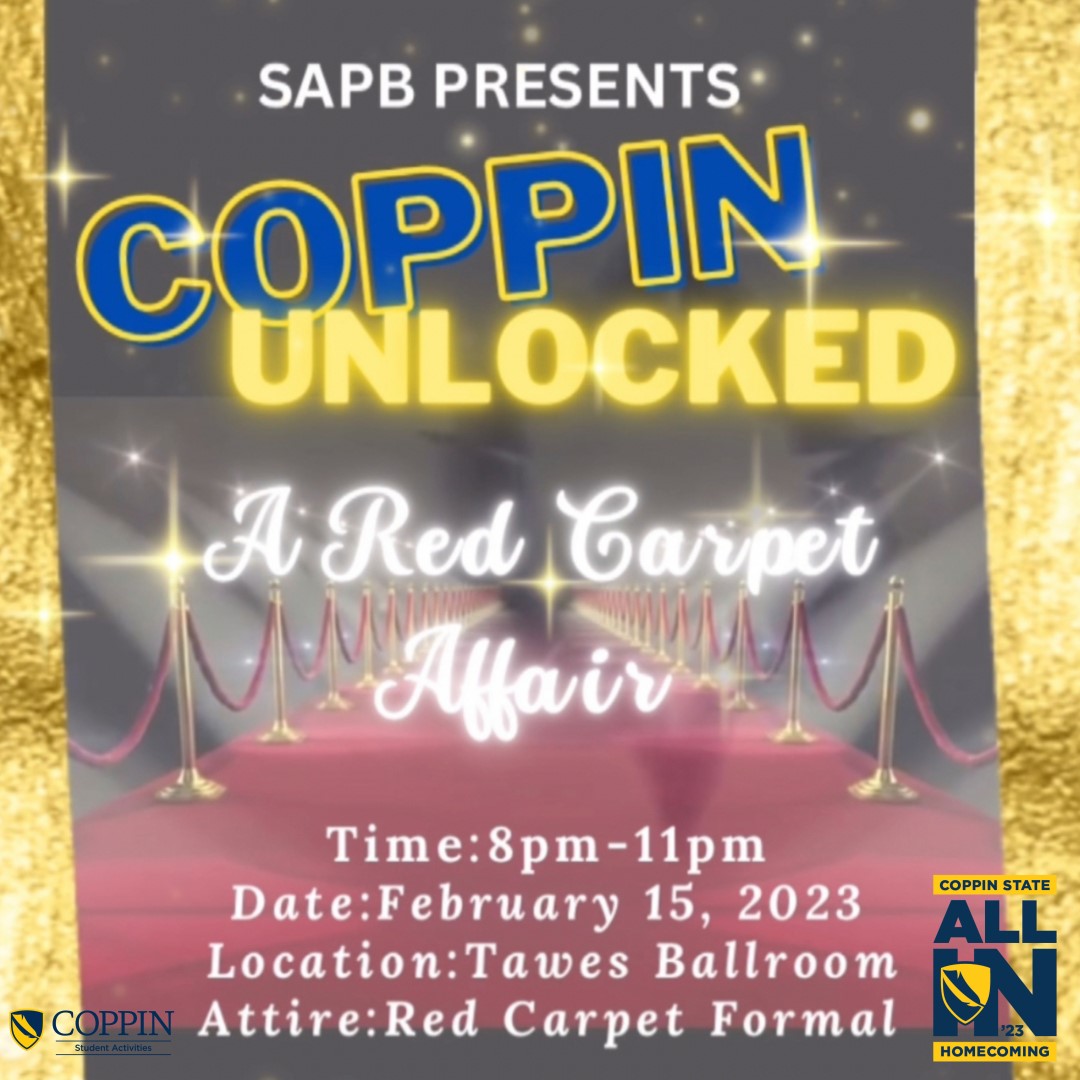 SAPB Presents Coppin Unlocked: A Red Carpet Affair 2-15-23