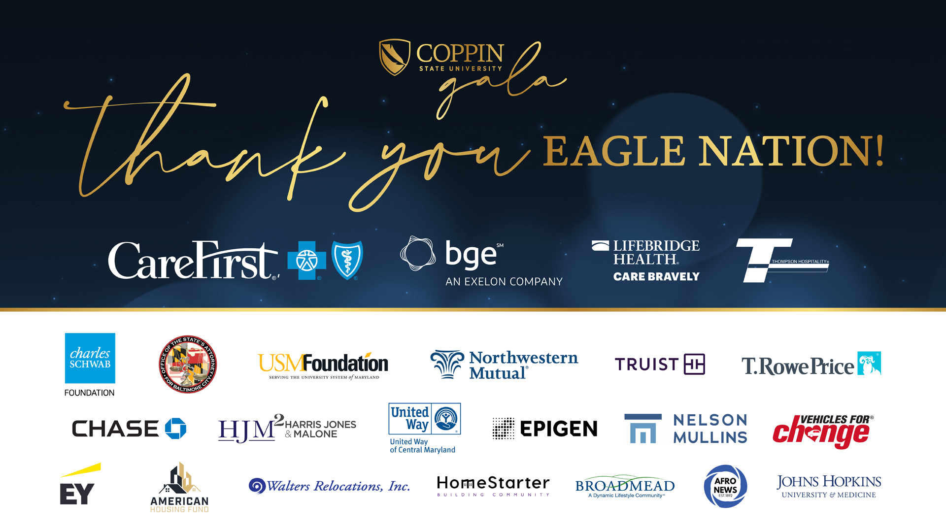 2023 Coppin Gala Sponsors