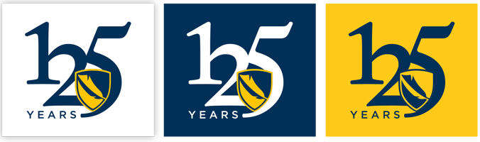 Sample of 125th Anniversary Primary Logomarks