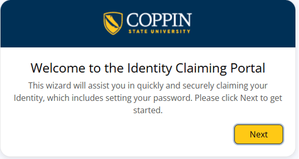 Welcome Identity Claim