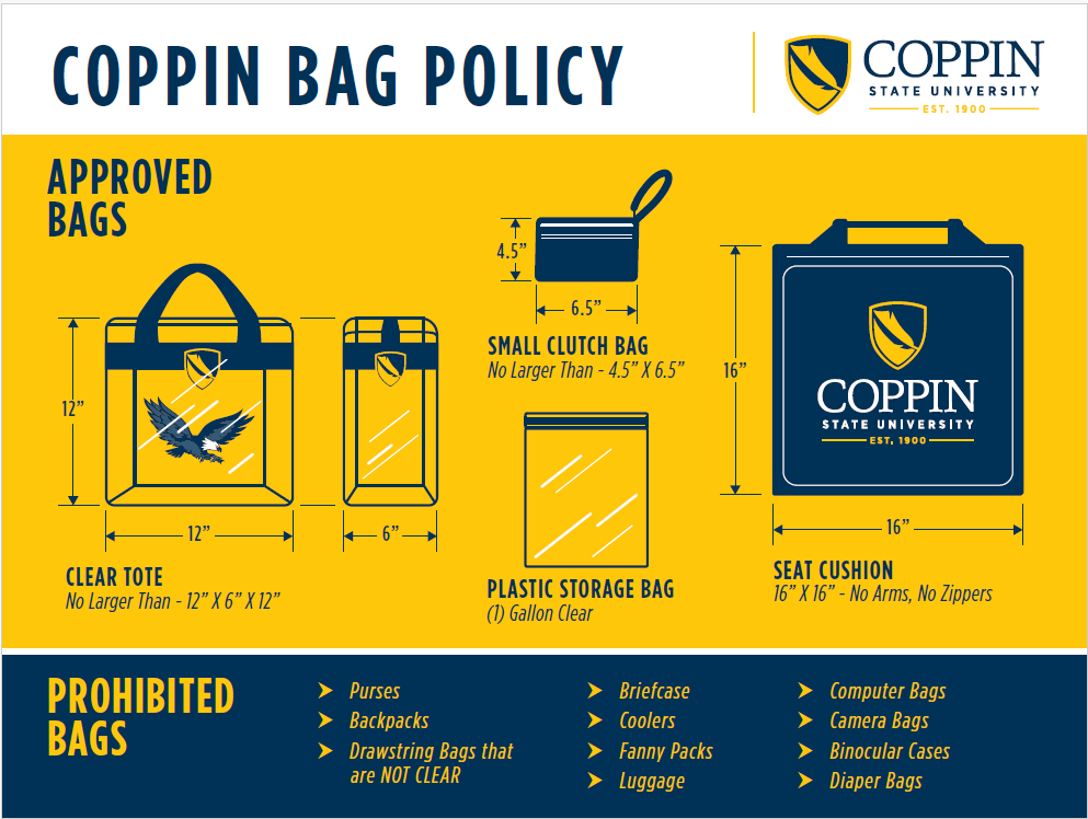 clear bag policy for commencement 2026 image