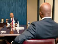 Dr. Jenkins meeting with Lieutenant Governor of Maryland Boyd Rutherford