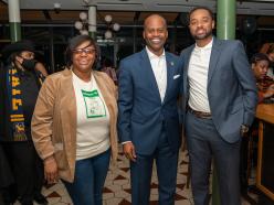 President Jenkins at Coppin HC Happy Hour