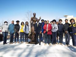 President Jenkins , Coppin students and Coppin Alumni