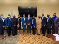 HBCU Presidents with USDOT Secretary Buttigieg at CIAA