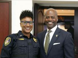 Dr. Jenkins with Lieutenant Tashawna Gaines