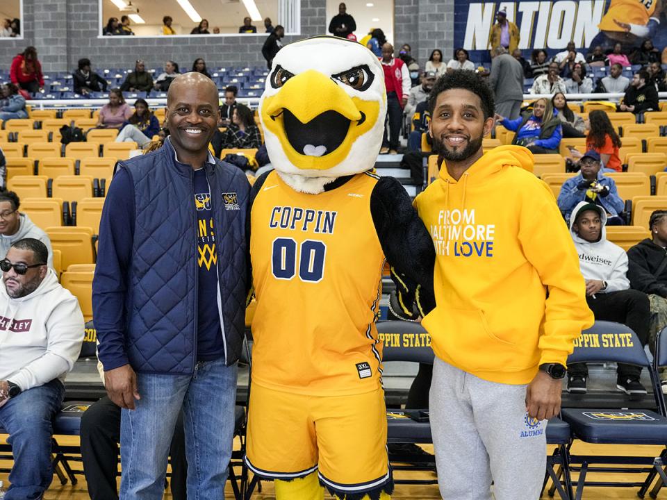 President Jenkins, Jackson, and Mayor Brandon M. Scott