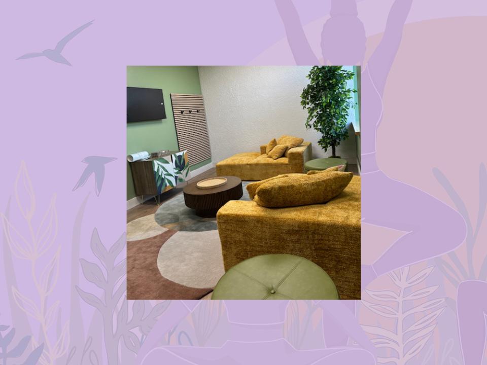 SHECare Wellness Pod seating areas