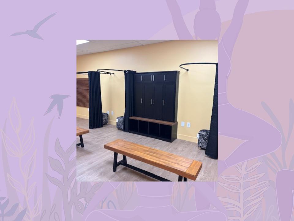 SHECare Wellness Pod locker room