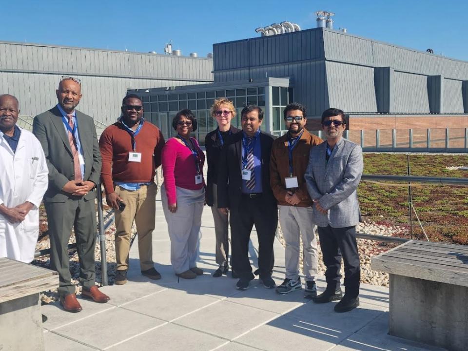 ASPIRE team members on the Coppin State University campus during the annual meeting