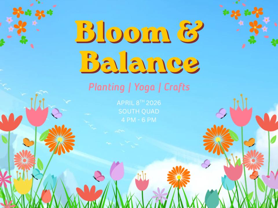 Bloom and Balance flier