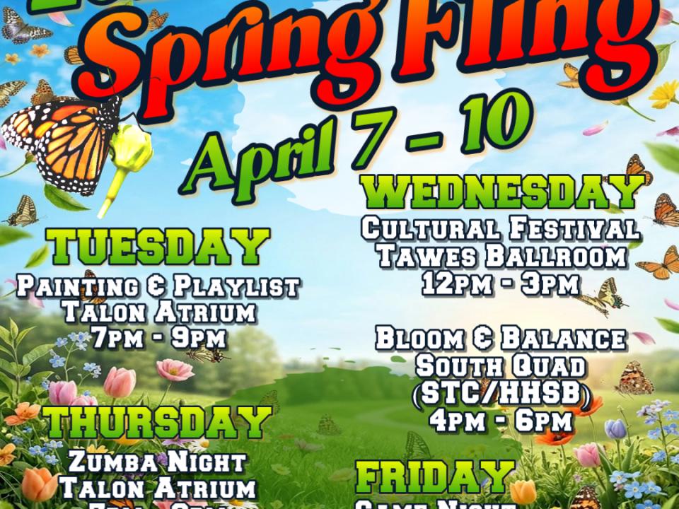 Spring Fling 2026 flier