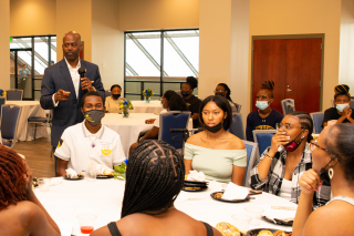 President Jenkins hosted a brunch with the First Family for all 2021 new students. 