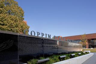 Coppin State donor wall.