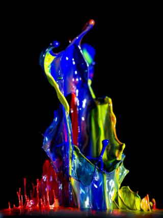 Colorful paint splash
