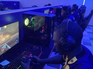Students compete in the CSU Esports Lab