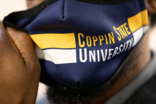 Coppin State mask.