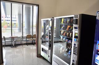 Snack and drink vending machines in the Science and Technology Center