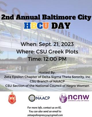 2nd Annual Baltimore City HBCU Day