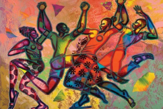 Rooted in Joy. Artwork by Larry Poncho Brown