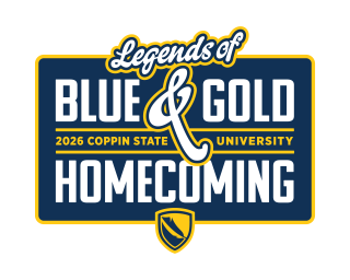 2026 Homecoming logo - Legends of Blue and Gold