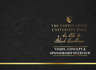 The Coppin Ball Sponsorship packet cover.
