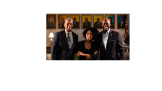 Travis Mitchell from MPT and Tetiana Anderson with Dr. Jenkins. 