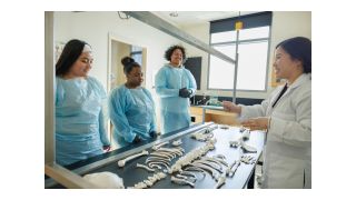 Students and faculty in an academic setting
