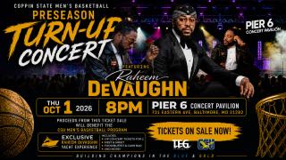 Coppin State Men's Basketball Preseason Turn-Up Concert Featuring Raheem DeVaughn