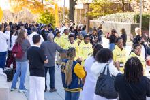 Middle School Students at #GOALS (Go Out And Love Science) Pep Rally
